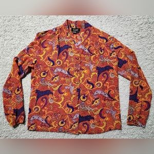 Retro Paisley Button Down Shirt